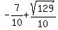 -7%2F10+%2B+sqrt%28129%29%2F10