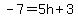 -7=5h%2B3