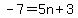 -7=5n%2B3