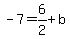 -7+=+6%2F2%2Bb