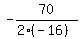 -70%2F%282%2A%28-16%29%29