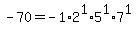 -70=-1%2A2%5E1%2A5%5E1%2A7%5E1