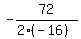 -72%2F%282%2A%28-16%29%29