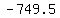 -749.5