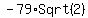 -79%2ASqrt%282%29