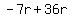 -7r%2B36r