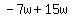 -7w%2B15w