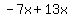 -7x%2B13x