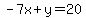 -7x%2By=20
