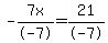 -7x%2F-7=21%2F-7