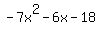 -7x%5E2-6x-18