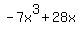 -7x%5E3%2B28x