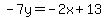 -7y=-2x%2B13