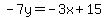 -7y=-3x%2B15