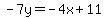 -7y=-4x%2B11