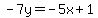 -7y=-5x%2B1