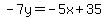 -7y=-5x%2B35