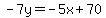 -7y=-5x%2B70