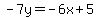 -7y=-6x%2B5