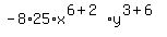 -8%2A25%2Ax%5E%286%2B2%29%2Ay%5E%283%2B6%29