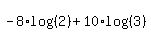 -8%2Alog%28%282%29%29%2B10%2Alog%28%283%29%29