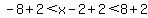 -8%2B2%3Cx-2%2B2%3C8%2B2