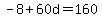 -8%2B60d=160