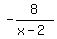 -8%2F%28x-2%29