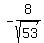-8%2Fsqrt%2853%29
