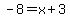 -8=x%2B3