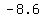 -8.6