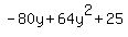 -80y%2B64y%5E2%2B25