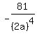 -81%2F%282a%29%5E4