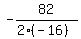 -82%2F%282%2A%28-16%29%29