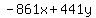 -861x%2B441y