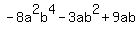 -8a%5E2b%5E4-3ab%5E2%2B9ab