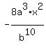 -8a%5E3%2Ax%5E2%2Fb%5E10