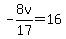 -8v%2F17=16