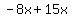 -8x%2B15x