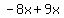 -8x%2B9x