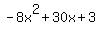 -8x%5E2%2B30x%2B3