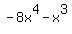 -8x%5E4-x%5E3