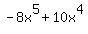 -8x%5E5%2B10x%5E4