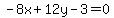 -8x+%2B+12y+-3+=+0+