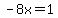 -8x+=+1