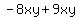 \"-8xy%2B9xy\"