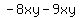 -8xy-9xy