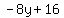 -8y%2B16