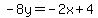 -8y=-2x%2B4