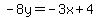 -8y=-3x%2B4